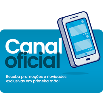 Canal oficial — receba promoções e novidades exclusivas em primeira mão!